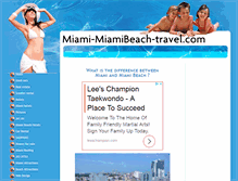 Tablet Screenshot of miami-miamibeach-travel.com